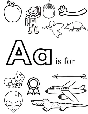 Alphabet Coloring Pages: 26 Free, Printable Pages -