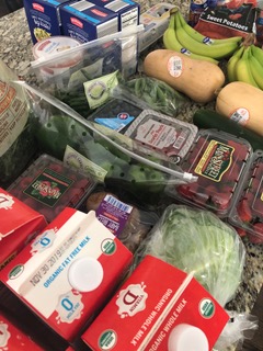 Aldi groceries. Shopping at aldi saves money on groceries.