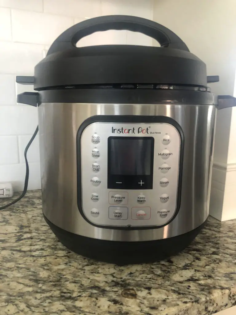 Instant pot cooks dinner quickly and easily, making mom life easier.