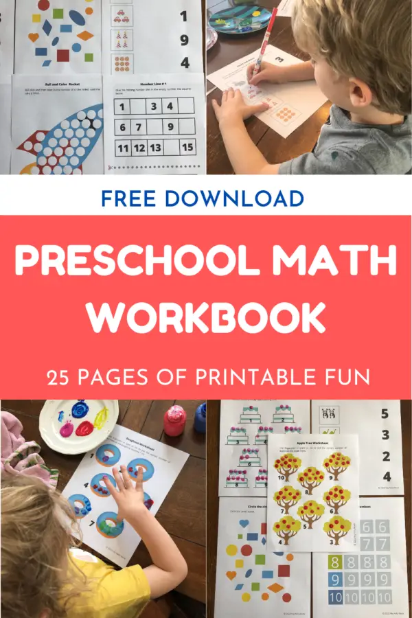 Free Preschool Math Workbook for Learning at Home