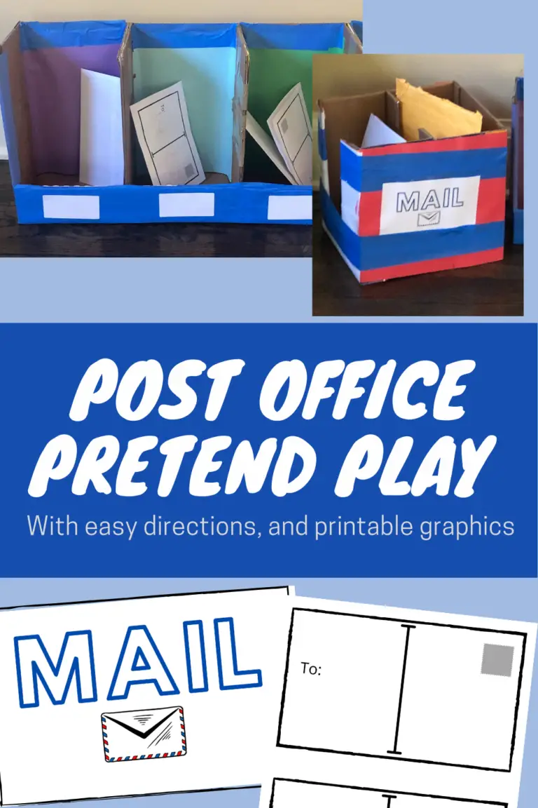 Post Office Dramatic Play Center with Printables