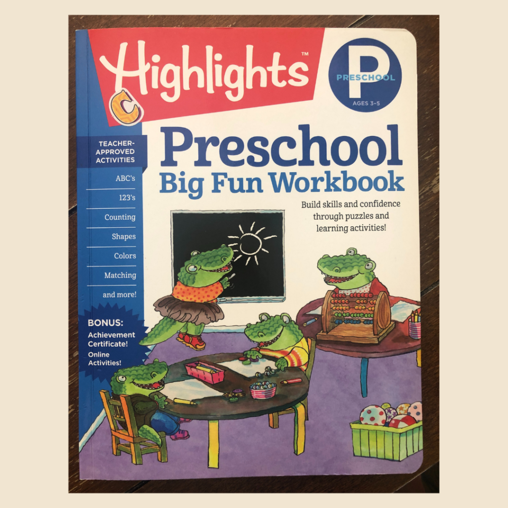 preschool big fun workbook by highlights 