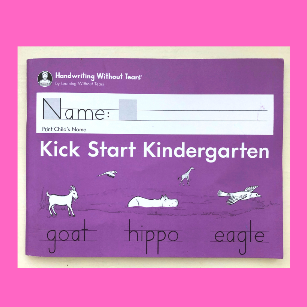 preview of handwriting without tears kickstart kindergarten bargain preschool workbook