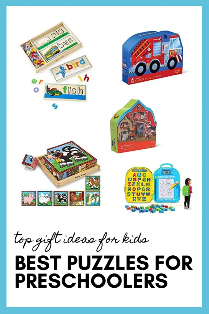 Best Puzzles for Preschoolers as part of the best toys for preschoolers pin