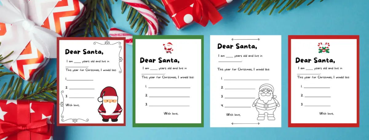 previews of letter to santa templates for kids