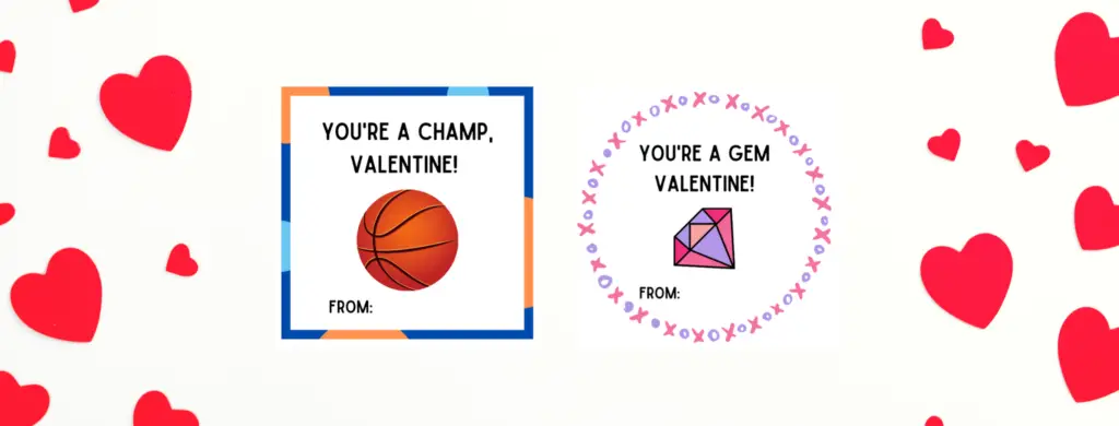 preview of 3 types of free printable valentines
