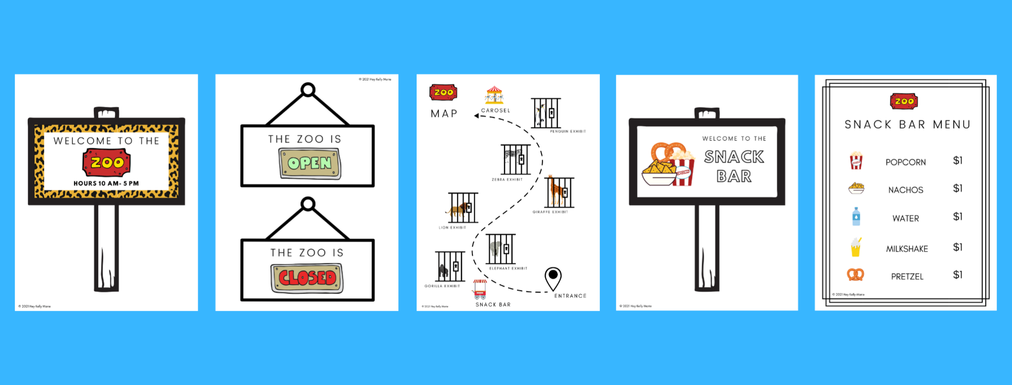 Free Zoo Dramatic Play Printables For Pretend Play At School And Home