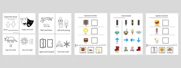 printable opposites workbook 12 free worksheets