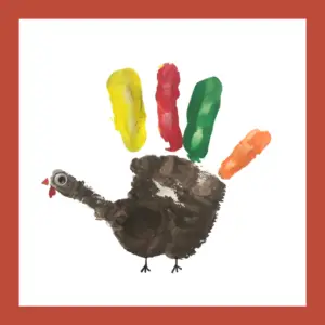 preview of handprint turkey craft