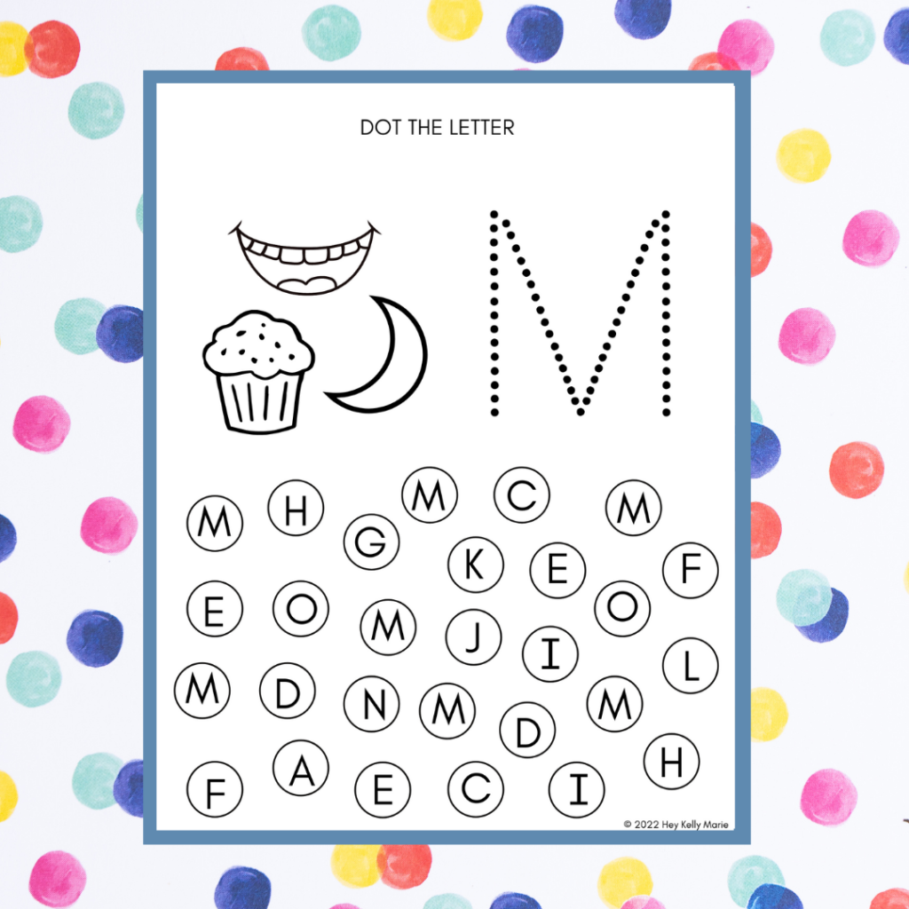 dot the letter alphabet worksheets activity pages